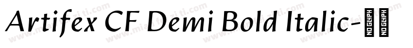 Artifex CF Demi Bold Italic字体转换